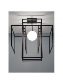 Westwing Collection Design Deckenleuchte Rubic mit Glasschirm, B 40 x H 43 cm -Leuchten Verkaufsladen Design Deckenleuchte Rubic mit Glasschirm 9