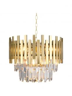 Design Kronleuchter Aspen in Gold, Ø 45 x H 30 cm