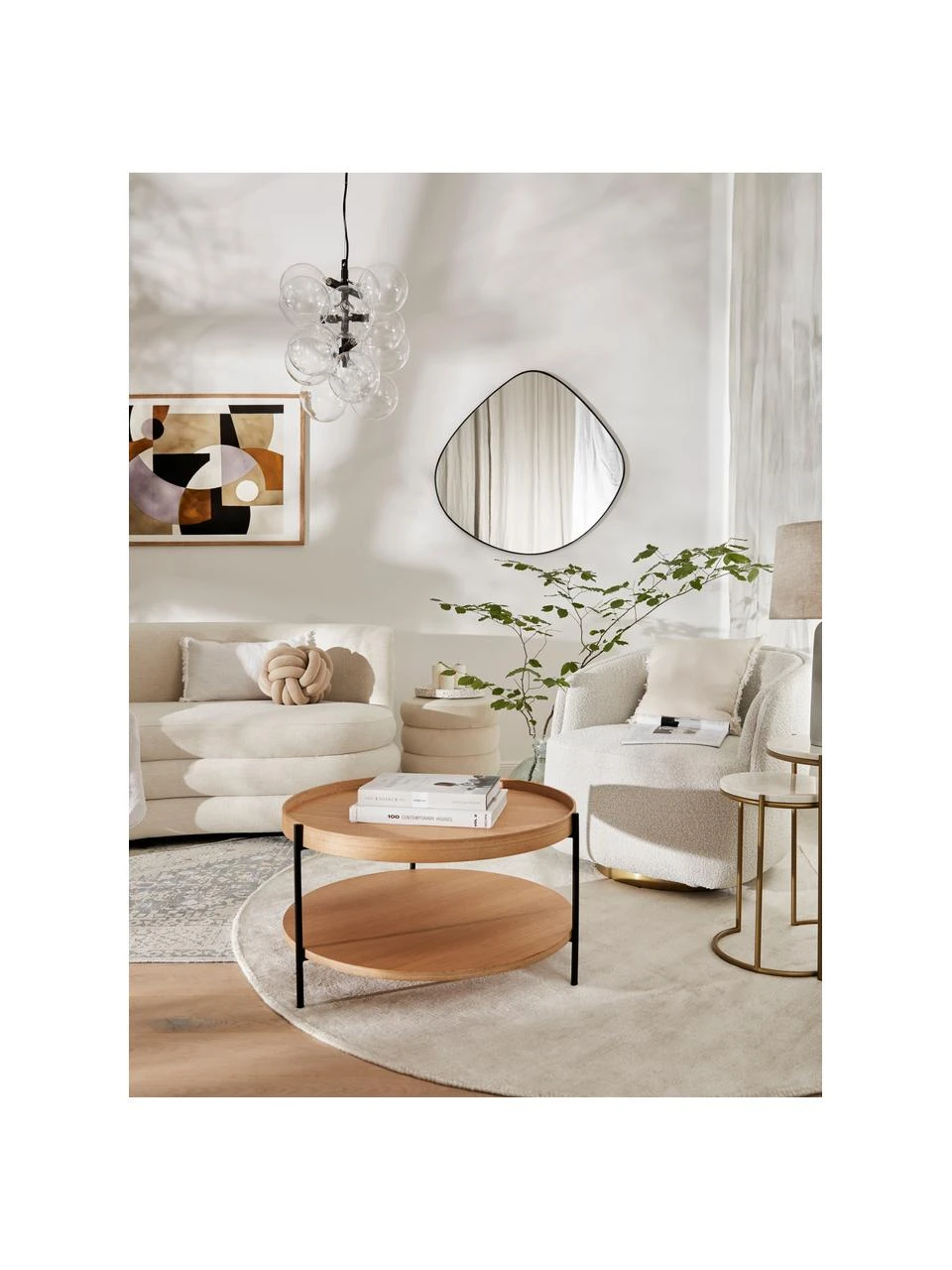 Westwing Collection Design Pendelleuchte Bubbles aus Glas, Ø 32 cm 4 Westwing Collection Design Pendelleuchte Bubbles aus Glas, Ø 32 cm – Bild 2