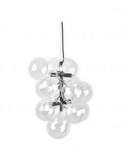 Westwing Collection Design Pendelleuchte Bubbles aus Glas, Ø 32 cm