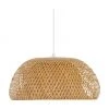 Westwing Collection Design Pendelleuchte Eden aus Bambus, Ø 45 x H 21 cm -Leuchten Verkaufsladen Design Pendelleuchte Eden aus Bambus