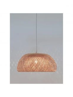 Westwing Collection Design Pendelleuchte Eden aus Bambus, Ø 45 x H 21 cm -Leuchten Verkaufsladen Design Pendelleuchte Eden aus Bambus 5