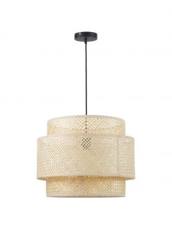 Westwing Collection Design Pendelleuchte Finja aus Bambus, Ø 50 x H 38 cm 10 Westwing Collection Design Pendelleuchte Finja aus Bambus, Ø 50 x H 38 cm -Leuchten Verkaufsladen Design Pendelleuchte Finja aus Bambus 2