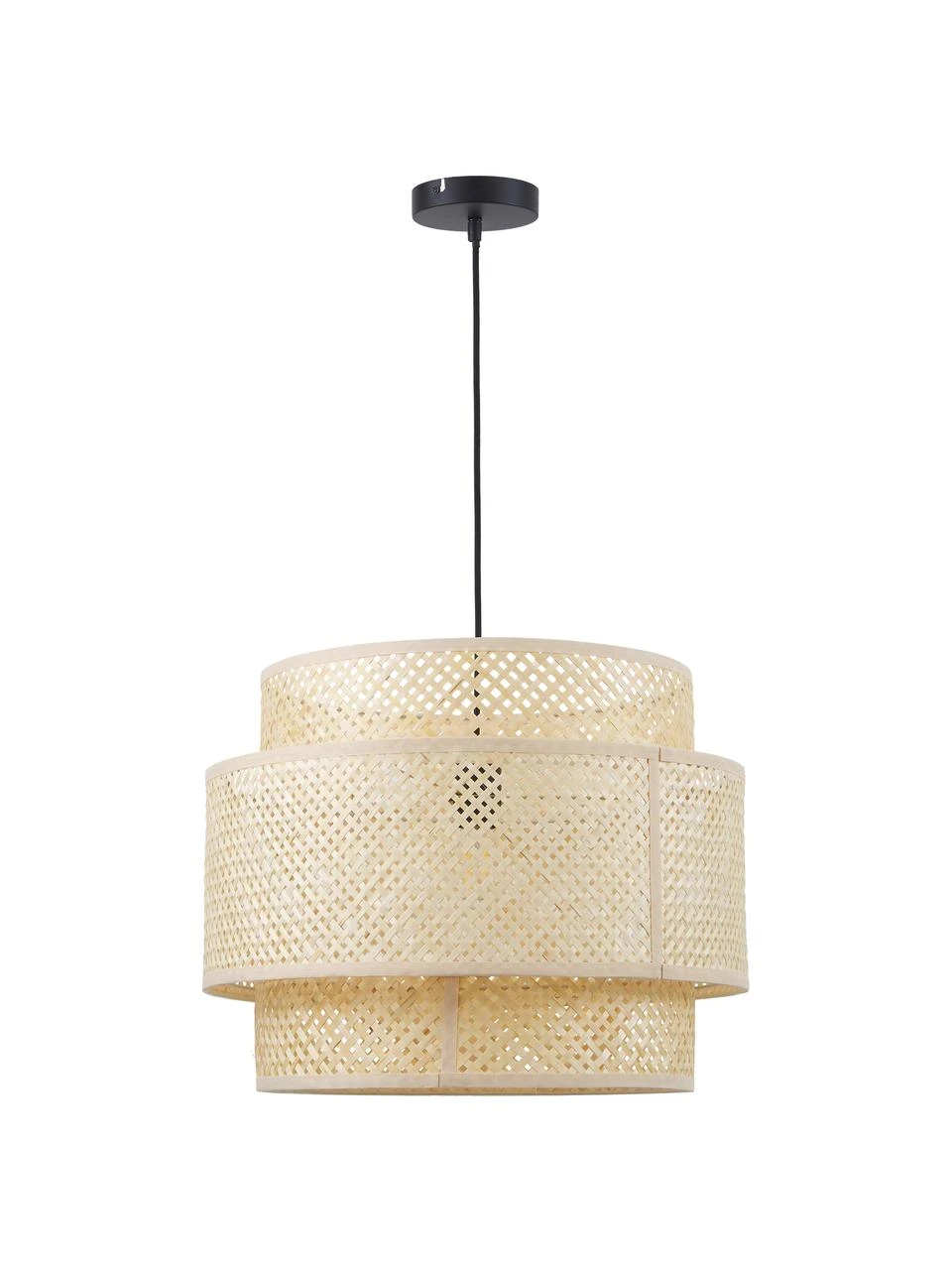 Westwing Collection Design Pendelleuchte Finja aus Bambus, Ø 50 x H 38 cm 5 Westwing Collection Design Pendelleuchte Finja aus Bambus, Ø 50 x H 38 cm – Bild 3