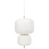 Westwing Collection Design Pendelleuchte Misaki aus Reispapier, Ø 40 x H 70 cm -Leuchten Verkaufsladen Design Pendelleuchte Misaki aus Reispapier