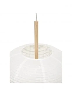 Westwing Collection Design Pendelleuchte Misaki aus Reispapier, Ø 35 x H 63 cm -Leuchten Verkaufsladen Design Pendelleuchte Misaki aus Reispapier 11