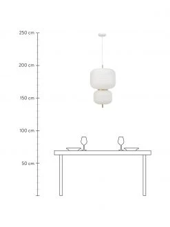 Westwing Collection Design Pendelleuchte Misaki aus Reispapier, Ø 40 x H 70 cm -Leuchten Verkaufsladen Design Pendelleuchte Misaki aus Reispapier 4