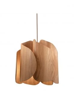 Fabas Luce Design Pendelleuchte Pevero aus Eschenholz, Ø 42 x H 33 cmNur noch wenige verfügbar