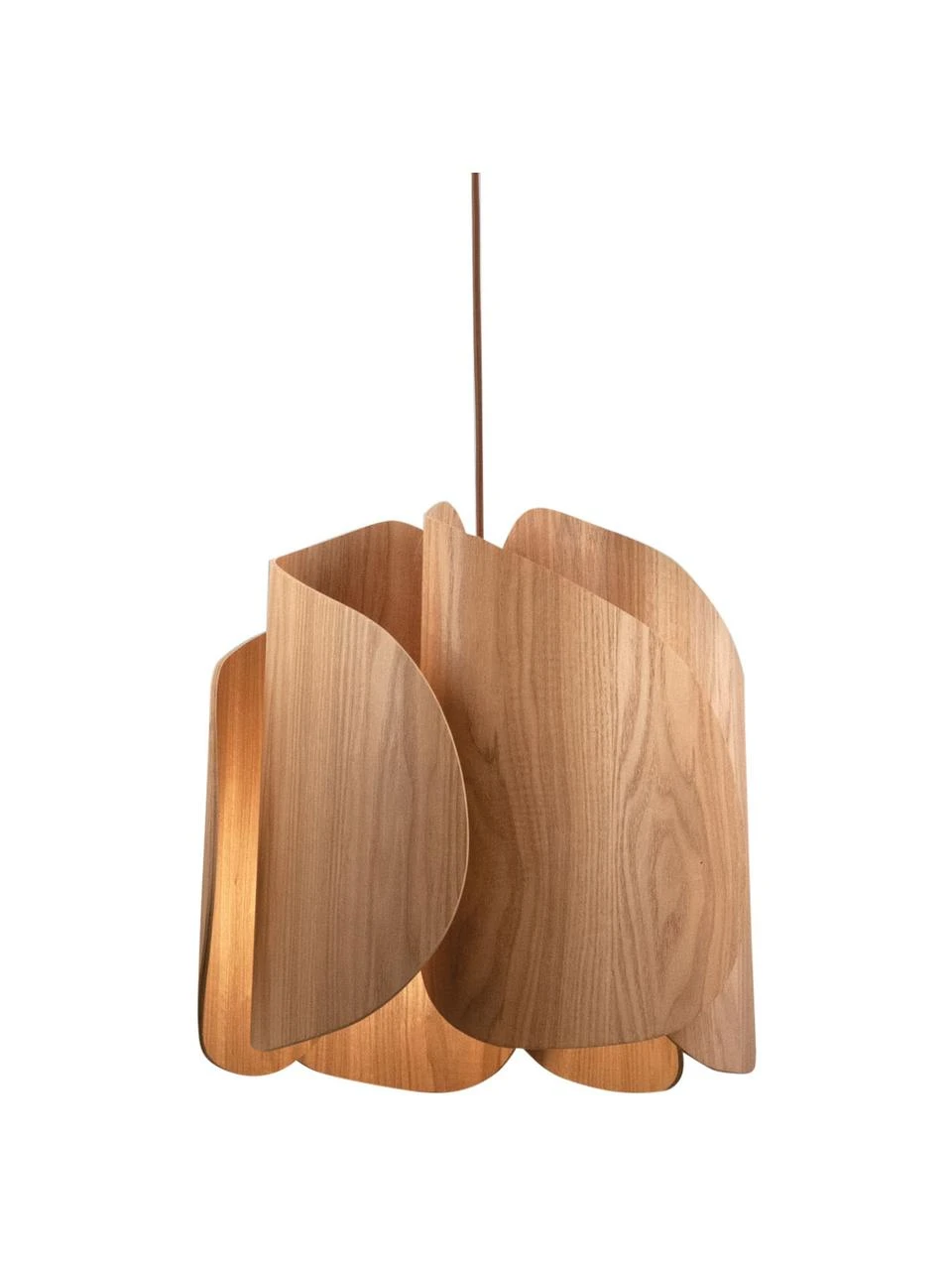 Fabas Luce Design Pendelleuchte Pevero aus Eschenholz, Ø 42 x H 33 cmNur noch wenige verfügbar 3 Fabas Luce Design Pendelleuchte Pevero aus Eschenholz, Ø 42 x H 33 cmNur noch wenige verfügbar