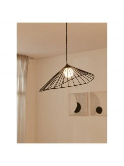 Westwing Collection Design Pendelleuchte Silvan in Schwarz, B 59 x H 20 cm -Leuchten Verkaufsladen Design Pendelleuchte Silvan in Schwarz 4