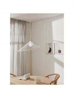 Westwing Collection Design Pendelleuchte Silvan in Wei&szlig;, B 59 x H 20 cm -Leuchten Verkaufsladen Design Pendelleuchte Silvan in Weiss 2