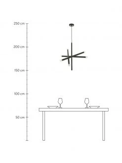 Westwing Collection Design Pendelleuchte Sticks, Ø 60 cm -Leuchten Verkaufsladen Design Pendelleuchte Sticks 2
