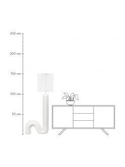 Westwing Collection Design Stehlampe Luomo, B 72 x H 153 cm -Leuchten Verkaufsladen Design Stehlampe Luomo 4
