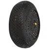 Westwing Collection Design Wandleuchte Evelyn aus Bambus, schwarz, Ø 25 cm, T 10 cm -Leuchten Verkaufsladen Design Wandleuchte Evelyn aus Bambus schwarz