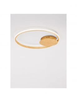 Dimmbare LED-Deckenleuchte Fuline in Gold, Ø 50 x H 5 cm -Leuchten Verkaufsladen Dimmbare LED Deckenleuchte Fuline in Gold 3