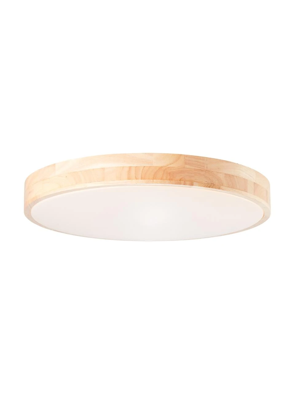 Dimmbare LED-Deckenleuchte Slimline aus Holz mit Fernbedienung, Ø 49 x H 9 cm 3 Dimmbare LED-Deckenleuchte Slimline aus Holz mit Fernbedienung, Ø 49 x H 9 cm