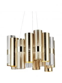 Slamp Dimmbare LED-Pendelleuchte La Lollo aus Kunststoff, Ø 48 x H 35 cm