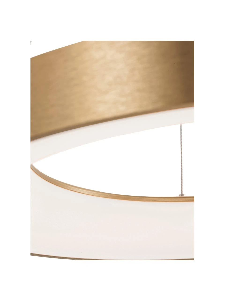 Dimmbare LED-Pendelleuchte Rando in Gold, Ø 60 x H 6 cm 8 Dimmbare LED-Pendelleuchte Rando in Gold, Ø 60 x H 6 cm – Bild 6