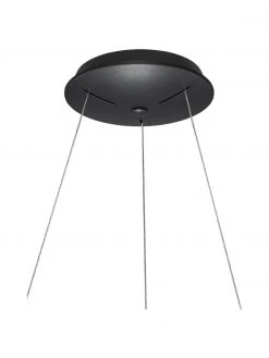 Dimmbare LED-Pendelleuchte Rando in Schwarz, Ø 60 x H 6 cmNur noch wenige verfügbar -Leuchten Verkaufsladen Dimmbare LED Pendelleuchte Rando in Schwarz 5