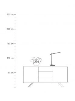 Halo Design Dimmbare LED-Schreibtischlampe Office mit Touch-Funktion, B 20 x H 48 cmNur noch wenige verfügbar -Leuchten Verkaufsladen Dimmbare LED Schreibtischlampe Office mit Touch Funktion 2