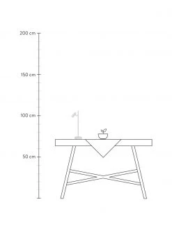 Nordlux Dimmbare LED-Schreibtischlampe Omari in Wei&szlig;, B 10 x H 40 cm -Leuchten Verkaufsladen Dimmbare LED Schreibtischlampe Omari in Weiss 2