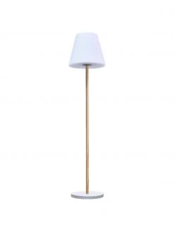 Dimmbare Solar Stehlampe Standby mit Holzfu&szlig;, Ø 34 x H 150 cm