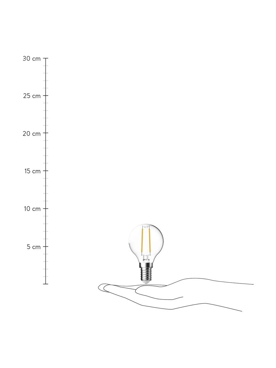 E14 Leuchtmittel, 250lm, warmweiß, 6 Stück, Ø 5 x H 8 cm 4 E14 Leuchtmittel, 250lm, warmweiß, 6 Stück, Ø 5 x H 8 cm – Bild 2