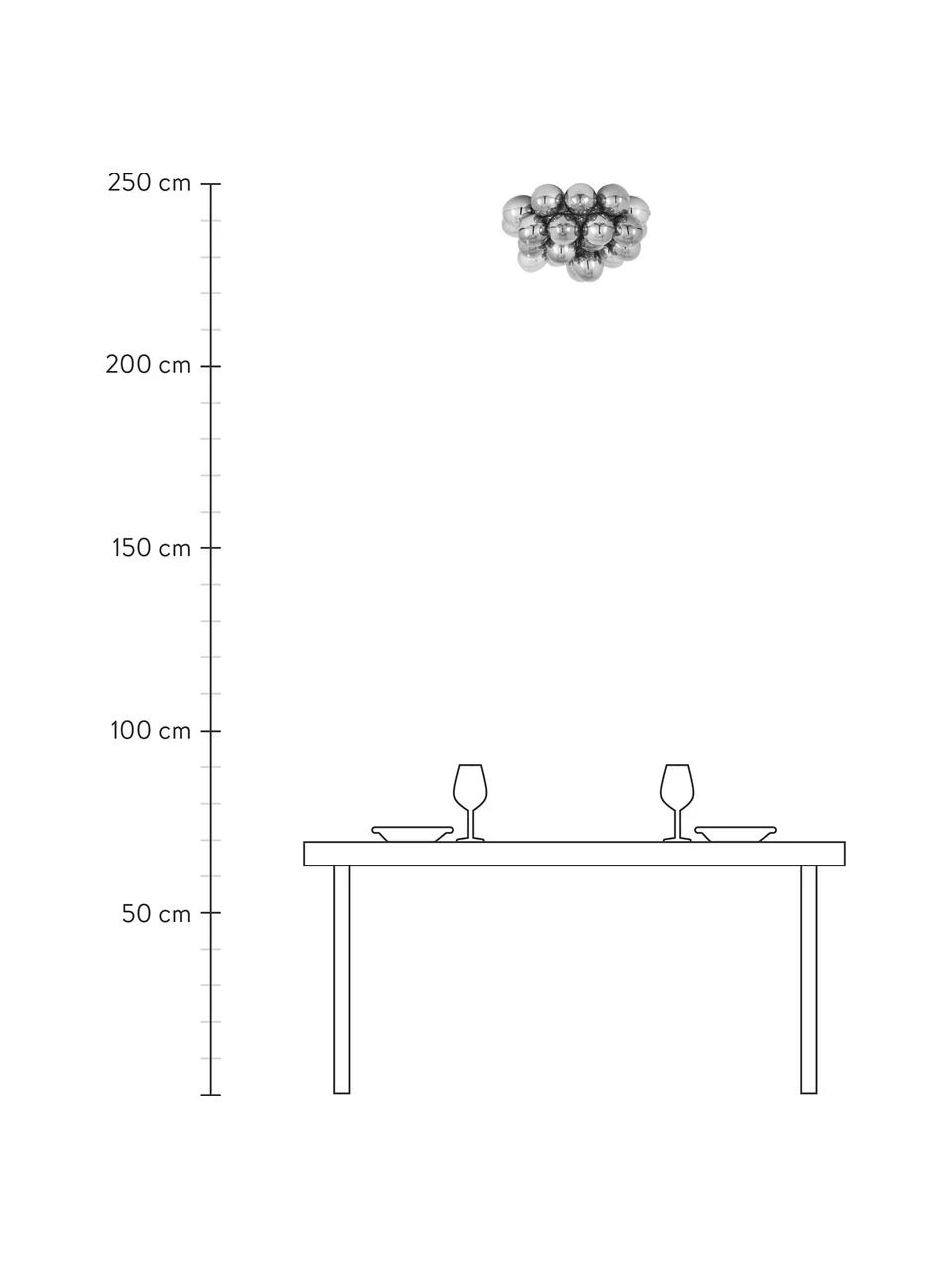 By Rydens Glaskugel-Deckenleuchte Gross, Ø 50 x H 27 cm 5 By Rydens Glaskugel-Deckenleuchte Gross, Ø 50 x H 27 cm – Bild 3