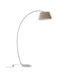 Gro&szlig;e Bogenlampe Brok mit Antik-Finish, B 121 x H 196 cm
