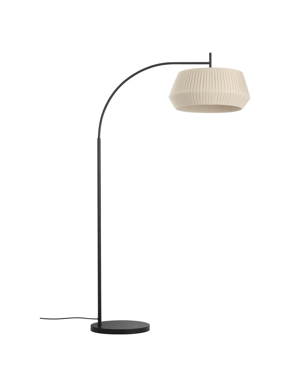 Nordlux Große Bogenlampe Dicte aus Faltenstoff, B 104 x H 180 cm 3 Nordlux Große Bogenlampe Dicte aus Faltenstoff, B 104 x H 180 cm