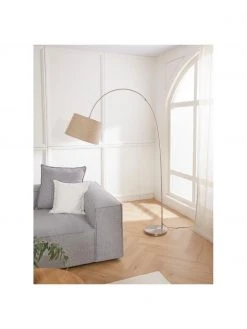 Westwing Collection Gro&szlig;e Bogenlampe Laurence in Beige, Ø 40 x H 188 cm -Leuchten Verkaufsladen Grosse Bogenlampe Laurence in Beige 2