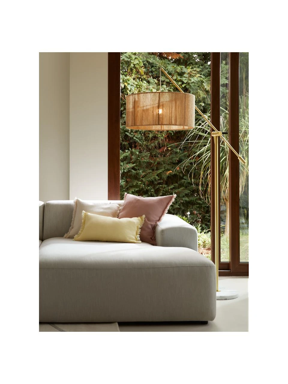 Westwing Collection Große Bogenlampe Lisana mit Marmorfuß, Ø 50 x H 171 cm 4 Westwing Collection Große Bogenlampe Lisana mit Marmorfuß, Ø 50 x H 171 cm – Bild 2