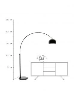 Zuiver Gro&szlig;e Bogenlampe Metal Bow in Schwarz, B 170 x H 205 cmNur noch wenige verfügbar -Leuchten Verkaufsladen Grosse Bogenlampe Metal Bow in Schwarz 2
