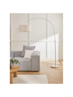 Westwing Collection Gro&szlig;e Bogenlampe Niels in Beige, Ø 50 x H 218 cm -Leuchten Verkaufsladen Grosse Bogenlampe Niels in Beige 2