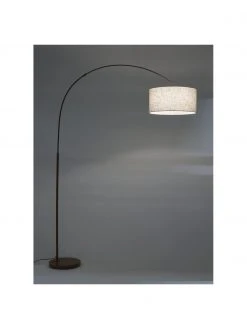 Westwing Collection Gro&szlig;e Bogenlampe Niels in Braun-Beige, Ø 50 x H 218 cm -Leuchten Verkaufsladen Grosse Bogenlampe Niels in Braun Beige 4