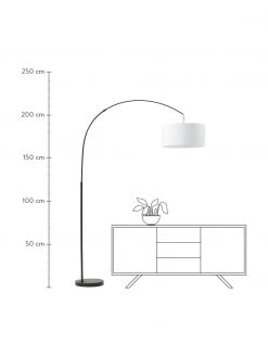 Westwing Collection Große Bogenlampe Niels in Schwarz-Weiß, Ø 50 x H 218 cm 11 Westwing Collection Große Bogenlampe Niels in Schwarz-Weiß, Ø 50 x H 218 cm -Leuchten Verkaufsladen Grosse Bogenlampe Niels in Schwarz Weiss 3