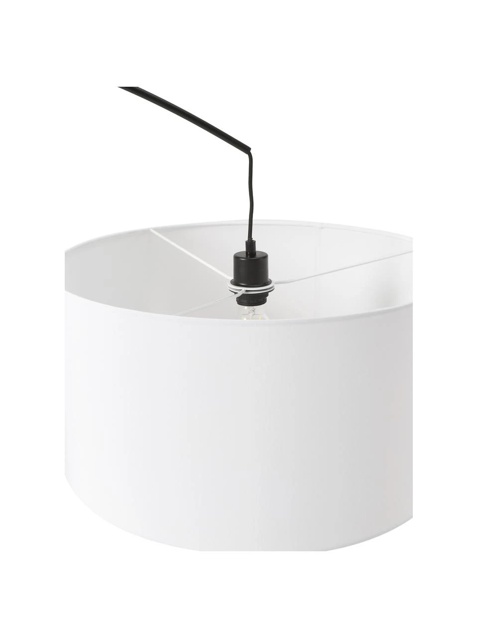 Westwing Collection Große Bogenlampe Niels in Schwarz-Weiß, Ø 50 x H 218 cm 8 Westwing Collection Große Bogenlampe Niels in Schwarz-Weiß, Ø 50 x H 218 cm – Bild 6