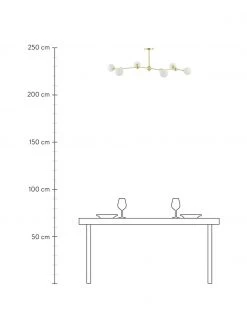 Westwing Collection Gro&szlig;e Deckenleuchte Aurelia in Gold, B 110 x H 32 cm -Leuchten Verkaufsladen Grosse Deckenleuchte Aurelia in Gold 3