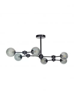 Westwing Collection Große Deckenleuchte Aurelia in Schwarz, B 110 x H 32 cm 12 Westwing Collection Große Deckenleuchte Aurelia in Schwarz, B 110 x H 32 cm -Leuchten Verkaufsladen Grosse Deckenleuchte Aurelia in Schwarz 4