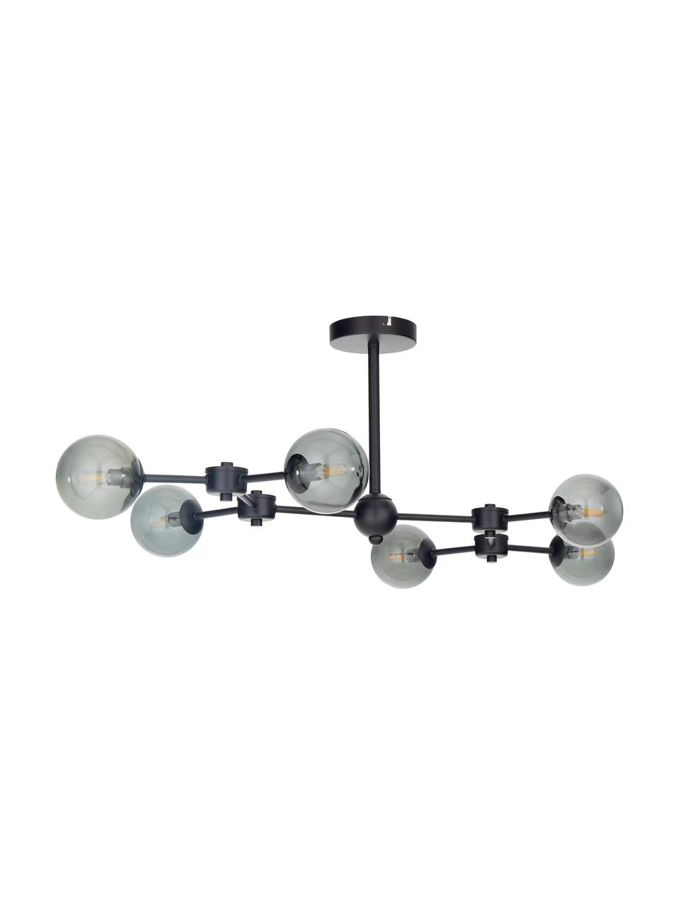 Westwing Collection Große Deckenleuchte Aurelia in Schwarz, B 110 x H 32 cm 7 Westwing Collection Große Deckenleuchte Aurelia in Schwarz, B 110 x H 32 cm – Bild 5