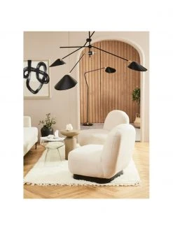 Westwing Collection Große Deckenleuchte Neron mit Gold-Dekor in Schwarz, B 173 x H 52 cm 10 Westwing Collection Große Deckenleuchte Neron mit Gold-Dekor in Schwarz, B 173 x H 52 cm -Leuchten Verkaufsladen Grosse Deckenleuchte Neron mit Gold Dekor in Schwarz 2