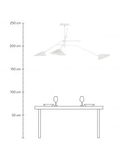 Westwing Collection Große Deckenleuchte Neron mit Gold-Dekor in Weiß, B 173 x H 52 cm 11 Westwing Collection Große Deckenleuchte Neron mit Gold-Dekor in Weiß, B 173 x H 52 cm -Leuchten Verkaufsladen Grosse Deckenleuchte Neron mit Gold Dekor in Weiss 3