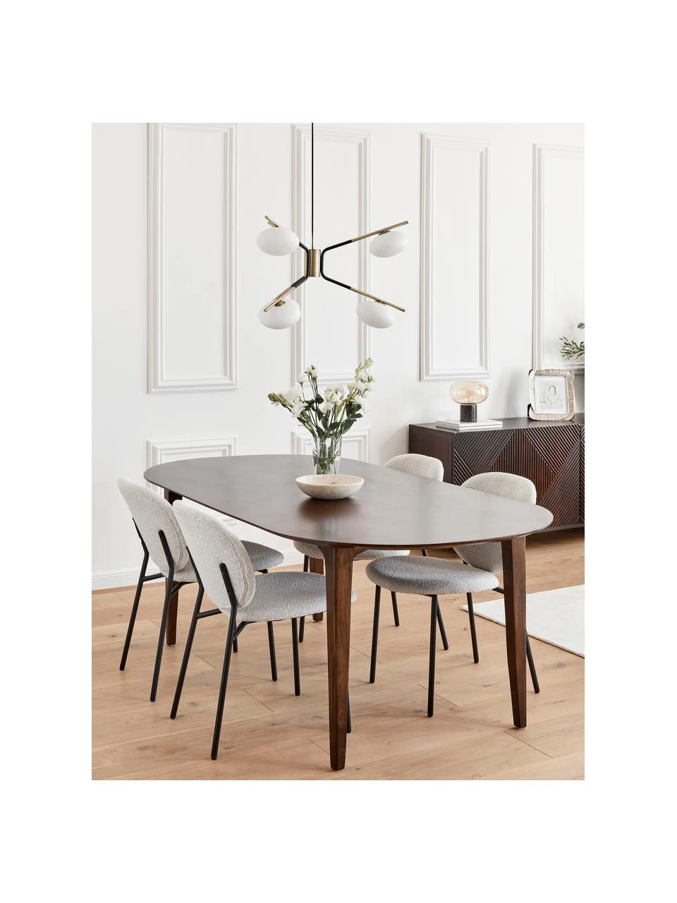 Westwing Collection Große Design Pendelleuchte Guna, Ø 70 cm 4 Westwing Collection Große Design Pendelleuchte Guna, Ø 70 cm – Bild 2