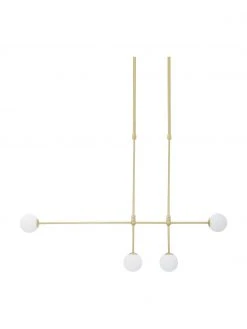 Westwing Collection Gro&szlig;e Design Pendelleuchte Moon, B 112 x H 90 cm