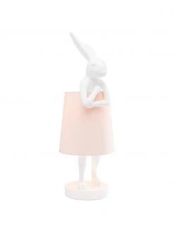 Kare Design Gro&szlig;e Design Tischlampe Rabbit in Rosa, Ø 23 x H 68 cm -Leuchten Verkaufsladen Grosse Design Tischlampe Rabbit in Rosa 4