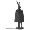 Kare Design Gro&szlig;e Design Tischlampe Rabbit in Schwarz, Ø 23 x H 68 cmNur noch wenige verfügbar -Leuchten Verkaufsladen Grosse Design Tischlampe Rabbit in Schwarz