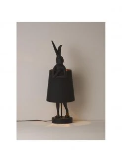 Kare Design Gro&szlig;e Design Tischlampe Rabbit in Schwarz, Ø 23 x H 68 cmNur noch wenige verfügbar -Leuchten Verkaufsladen Grosse Design Tischlampe Rabbit in Schwarz 3