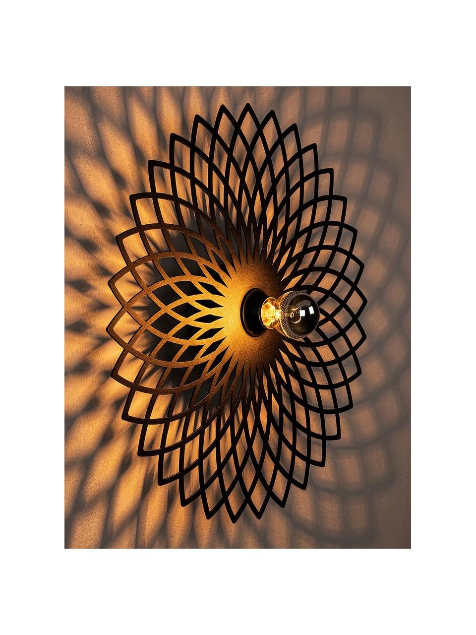 Große Design Wand- und Deckenleuchte Fellini, Ø 50 x T 12 cm 8 Große Design Wand- und Deckenleuchte Fellini, Ø 50 x T 12 cm – Bild 6