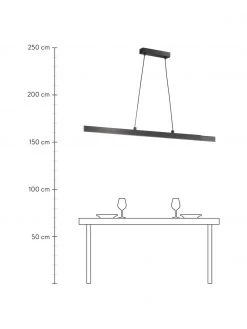 Schöner Wohnen Große Dimmbare Ausziehbare LED-Pendelleuchte Stripe, B 140 x H 6 cm 10 Schöner Wohnen Große Dimmbare Ausziehbare LED-Pendelleuchte Stripe, B 140 x H 6 cm -Leuchten Verkaufsladen Grosse Dimmbare Ausziehbare LED Pendelleuchte Stripe 2