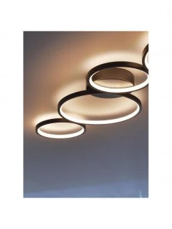 Searchlight Gro&szlig;e Dimmbare LED-Deckenleuchte Cirque, B 98 x H 6 cm -Leuchten Verkaufsladen Grosse Dimmbare LED Deckenleuchte Cirque 5